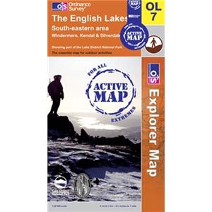 ORDNANCE SURVEY LAMINATED OUTDOOR ACTIVE MAPS